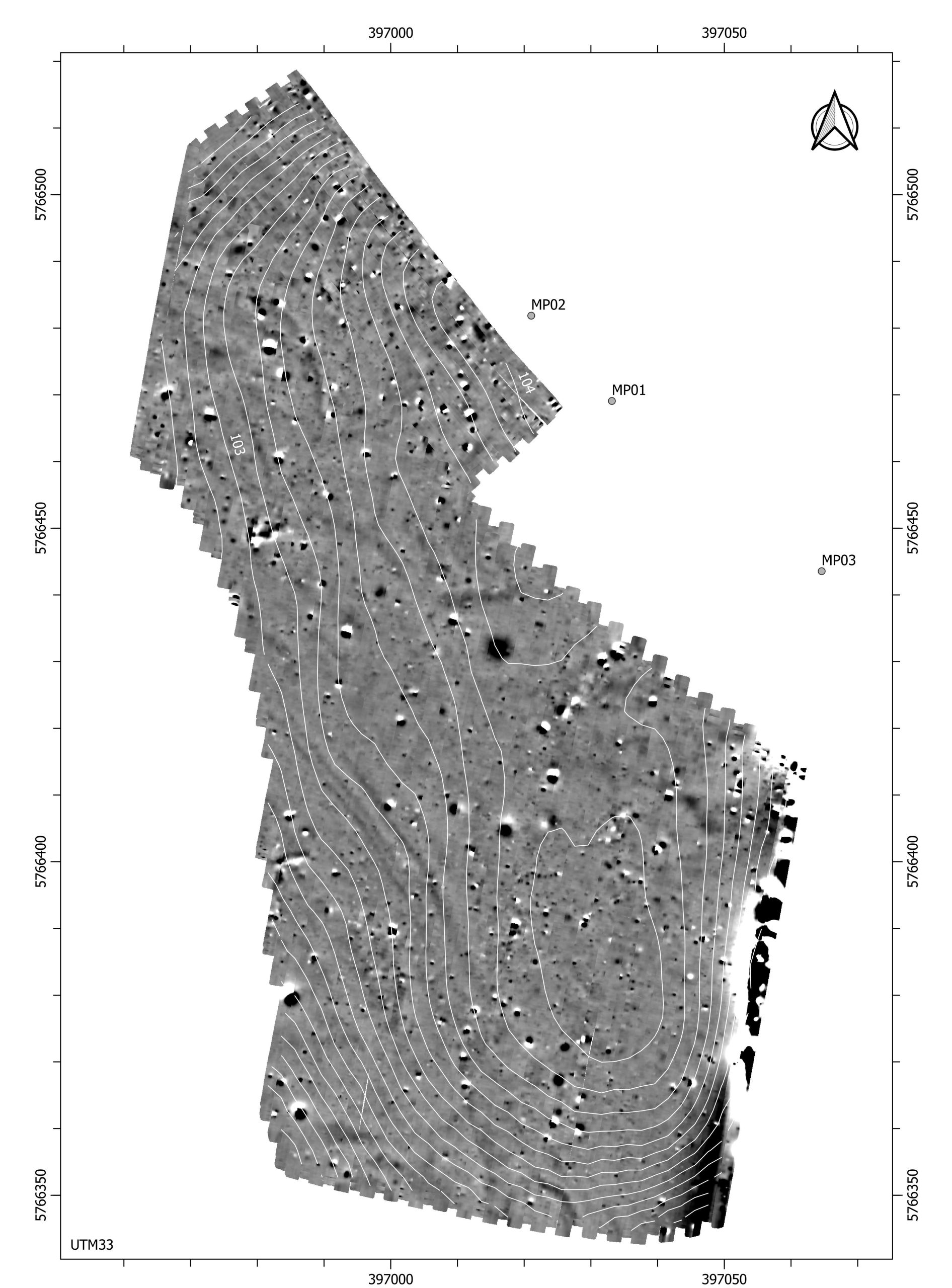 Geomagnetische Messung: Baruth, Galgenheyde | T. Schenk